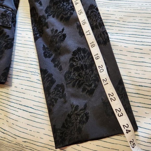 Apostrophe Black Floral Velvet Embossed Jacket - Picture 9 of 9